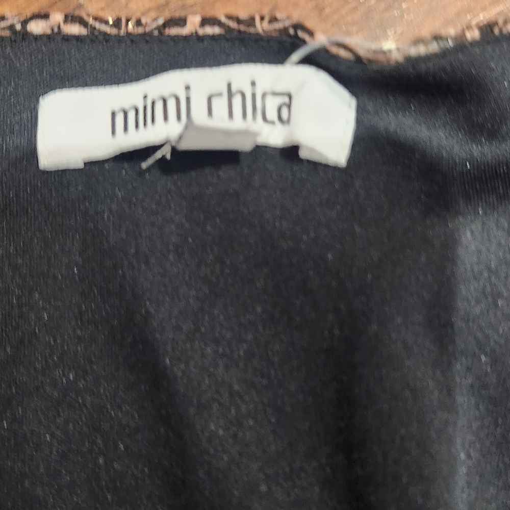 Mimi Chica Black and Brown Patterned Dress - Picture 7 of 7